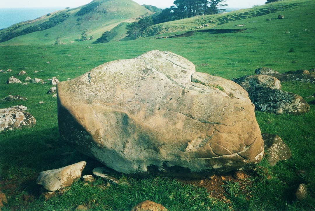 A picture containing grass, rock, outdoor, mountain  Description automatically generated